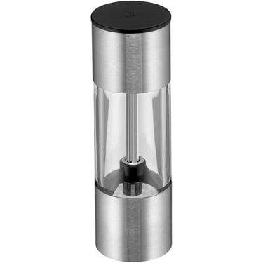 WMF Mini Gewürzmühle klein 11 cm unbefüllt, Cromargan Edelstahl, Grinder, Glas, Keramikmahlwerk, Salzmühle, Pfeffermühle im Sale